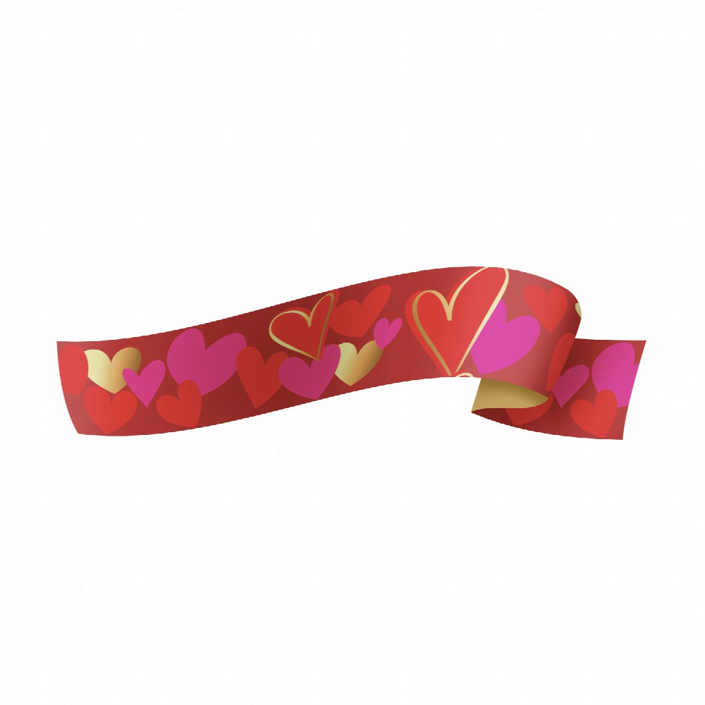 FITA MAXI 32MMX100M COM AMOR VERM/OU
